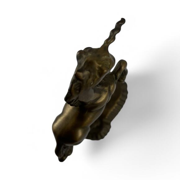 Vintage Solid Brass Rearing Unicorn Figurine – 5.25” Mythical Statue - Picture 4 of 9